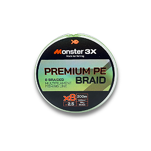 MONSTER 3X LINHA MULTI X8 PREMIUM 2.5 26mm 18kg 39.6lbs 200M