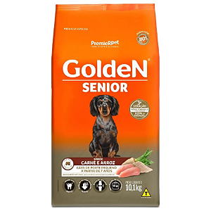 GOLDEN FORMULA CAES SENIOR PORTE PEQUENO CARNE 10,1KG