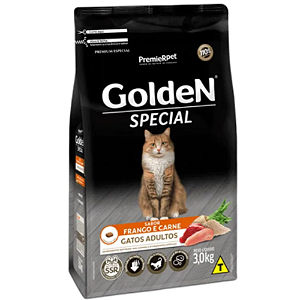 GOLDEN SPECIAL GATOS ADULTOS FRANGO E CARNE 3KG