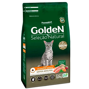 GOLDEN SELEÇÃO NATURAL GATOS ADULTOS FRANGO 3KG
