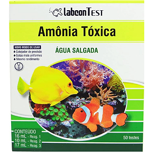 LABCON TEST AMONIA TOXICA AGUA SALGADA 50TESTES