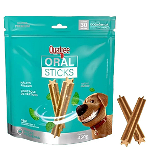 QUATREE ORAL STICKS CÃES RAÇAS PEQUENAS 450G