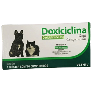 VETNIL  DOXICICLINA COMPRIMIDO 50MG