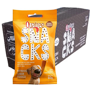 QUATREE SNACKS BIFINHOS FRANGO PARA CAO 60G 20UN