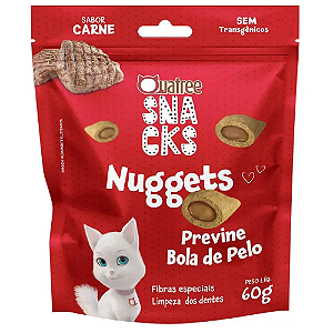 QUATREE SNACKS NUGGETS GATOS BOLA DE PELO CARNE 60G 1UN
