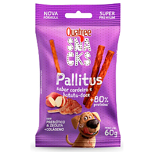QUATREE SNACKS PALLITUS CORDEIRO E BATATA DOCE PARA CAES 60G