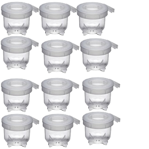 KIT INJETFOUR PORTA VITA SUPER TRINCAO 50ML TAMPA CRISTAL 12UN