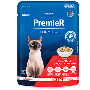 PREMIER FORMULA GATOS ADULTOS CASTRADOS FRANGO 70 G
