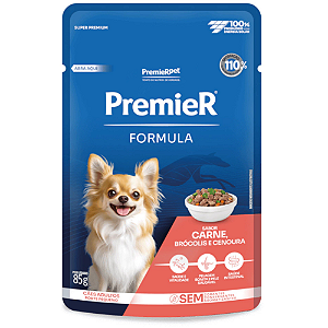 PREMIER FORMULA CAES ADULTOS PORTE PEQUENO CARNE 85G