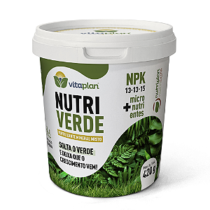 NUTRIPLAN FERTILIZANTE NUTRIVERDE 420G POTE UNICA