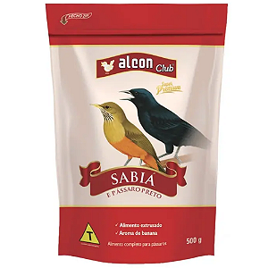 ALCON CLUB SABIA E PASSARO PRETO 500GR