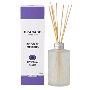 GRANADO DIFUSOR DE AMBIENTE LAVANDA E CEDRO 250ML