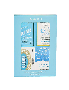 Kit de Sabonetes Histórico Glicerina Tradicional 4 sabonetes 90g