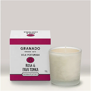 GRANADO VELA PERFUMADA TERRA ROSA E FAVA TONKA  180G