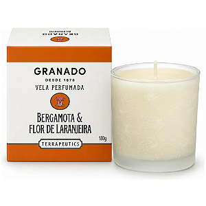 GRANADO VELA PERFUMADA  BERGAMOTA E FLOR DE LARANJEIRA  180G