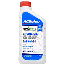 ACDELCO ÓLEO 0W20 API SN DEXOS 1 GEN 3 SINTÉTICO