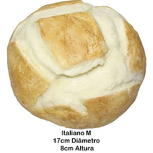 Pão Artificial Para Santa Ceia ou Decoração Italiano M 17cm de Diâmetro