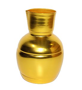 Jarra 2 Litros Bacia ou Copinhos Em Alumínio Dourado Decoração Mesa