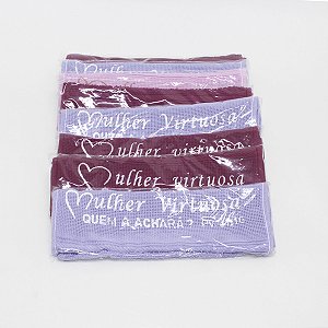 01 Toalhinha de Mão Lembrancinhas Evangélicas Cargos Bíblicos