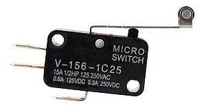 Micro Switch Chave Fim de Curso com Roldana V-156-1C25