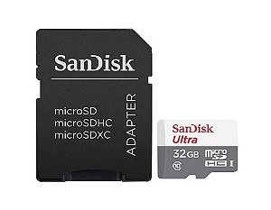 Cartão de Memória SanDisk Ultra MicroSD 32GB Classe 10