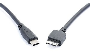 Cabo USB 3.1 TIPO C Para HD Externo - 1M