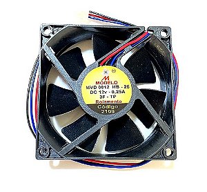 Cooler 80x80x25mm 12V com Rolamento - Cod. 2108
