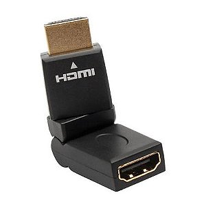 Adaptador HDMI 360º Macho X Fêmea 1.4 (Articulado)