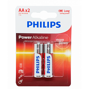 Pilha AA  Alcalina c/ 2un - Philips