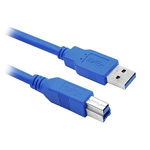 Cabo 3.0 p/ Impressora USB- A Macho x USB-B Macho - 5 metros