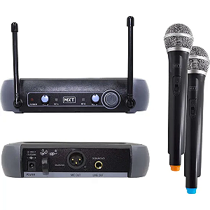 Microfone sem Fio Duplo UHF 202 MXT