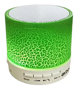 Mini Caixa de Som Bluetooth com Led Colorido Exbom