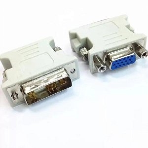 Adaptador DVI 12+5 para VGA Fêmea
