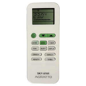 Controle Remoto para Ar Condicionado Agratto FBG-9101