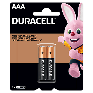 Pilha AAA Duracell Alcalina (Par)