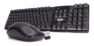 Kit Teclado e Mouse Sem Fio KP-2063 - Knup