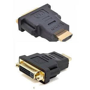 Adaptador DVI 24+1 Fêmea para HDMI Macho