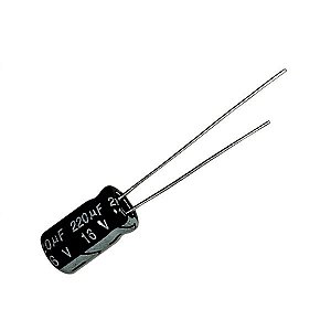 Capacitor Eletrolítico 220uF x 16V