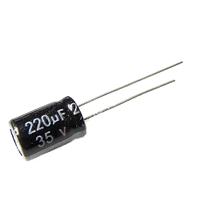Capacitor Eletrolítico 220uF x 35V