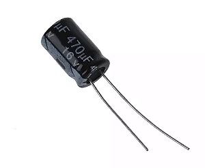 Capacitor Eletrolítico 470uF x 16V