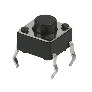 Chave Táctil 6 x 6 x 5mm 4 Terminais