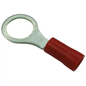 Terminal Pré-Isolado Anel 1,5mm Vermelho Grande