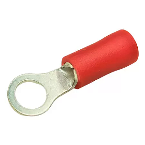 Terminal Pré-Isolado Anel 1,5mm Vermelho Medio