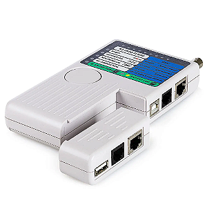 Testador Cabos BNC/RJ45/RJ11/USB-B e USB-A