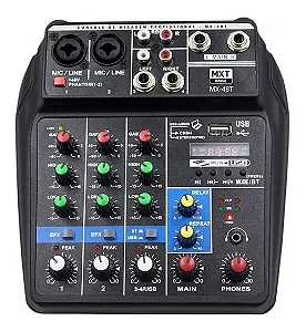 Mesa de Som 4 Canais mx-4bt MXT