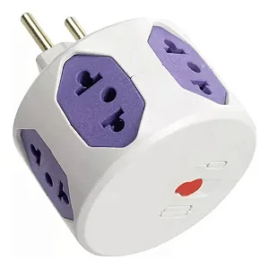 Adaptador de Tomada 6 Lados