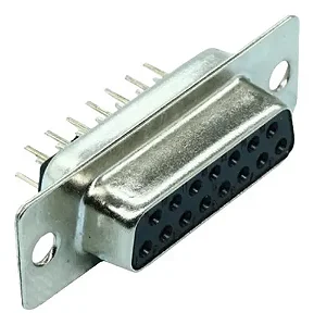Conector DB15 Femea Para Solda