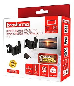 Suporte Fixo Brasforma SBRU750 - 10" - 100"
