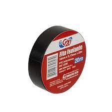 Fita Isolante PVC Preta 20mx18mm Autocolante