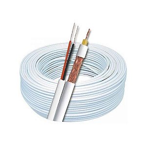 Cabo Coaxial CFTV 4mm 85\\% Bip. Dupla Blin. 100mt 51615 640